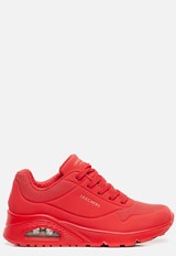 Skechers Uno Stand On Air sneakers rood Textiel