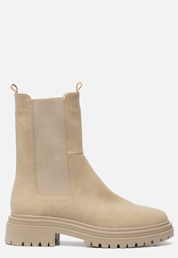 Chelsea boots taupe Synthetisch