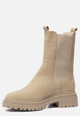 Chelsea boots taupe Synthetisch
