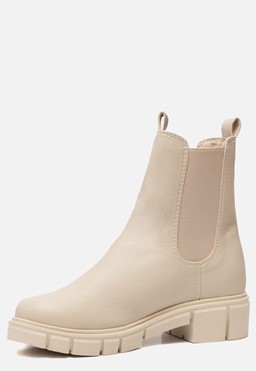 Chelsea boots beige Synthetisch 182806