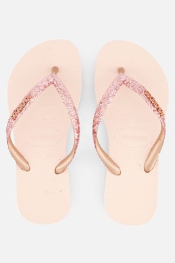 Slim Glitter II Slippers roze Rubber