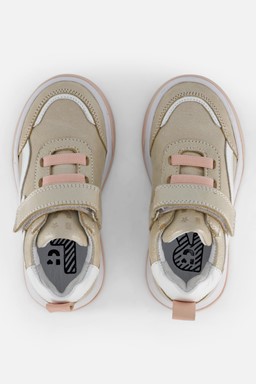 Velcro Sneakers goud Leer