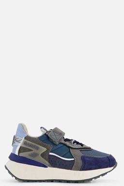 Velcro Sneakers blauw Leer