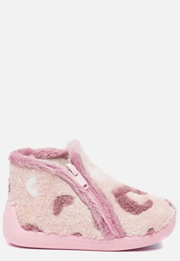 Pantoffels Roze textiel 750509