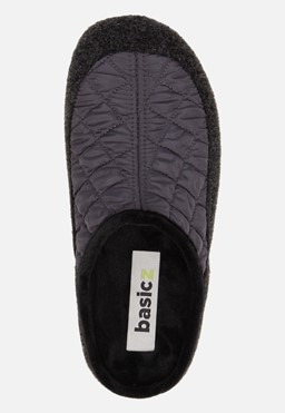Comfort pantoffels grijs Textiel