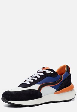 Sneakers blauw Leer 91503
