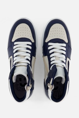 Hoge Sneakers blauw Leer
