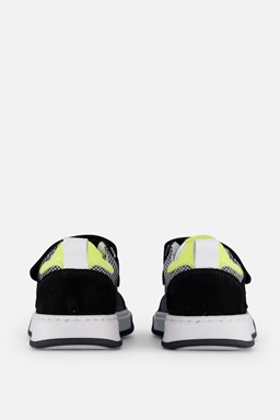 Velcro Sneakers zwart Leer