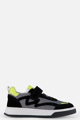 Velcro Sneakers zwart Leer
