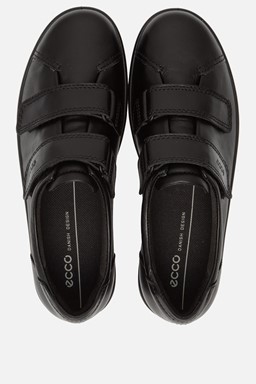 Soft 2.0 Velcro Sneakers zwart Leer