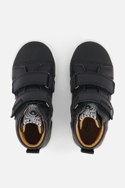 Cut Velcro Sneakers zwart Leer