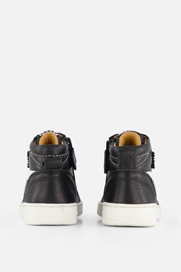 Mid Cut Sneakers zwart Leer