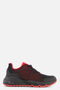 Low Cut Sneakers rood Textiel