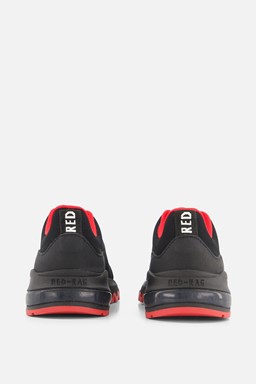 Low Cut Sneakers rood Textiel