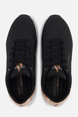 Uno Metallic Sneakers zwart Synthetisch