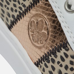 Print Sneakers wit Synthetisch