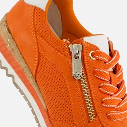Perfo Sneakers oranje Textiel