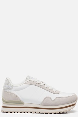 Nora III Plateau Sneakers wit suede