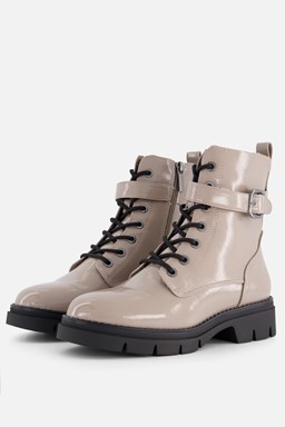 Veterboots taupe Synthetisch