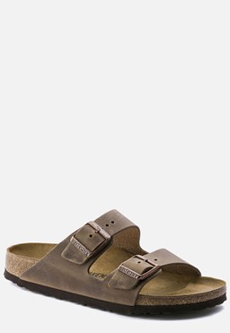 Arizona slippers bruin Leer 219431