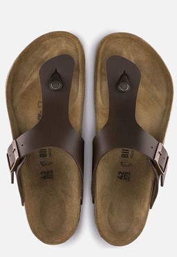Ramses slippers bruin Imitatieleer