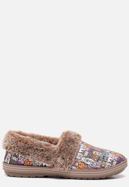 Bobs Chic Cat Pantoffels taupe