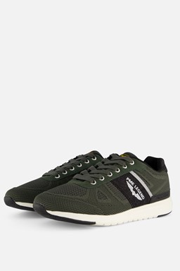 Dornierer Sneakers groen Textiel