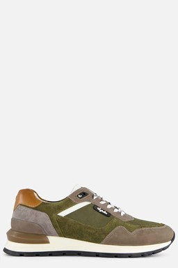 Novecento Sneakers groen Leer
