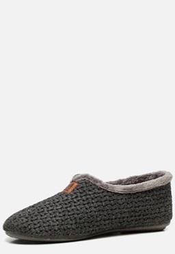 Pantoffels grijs Textiel 270218