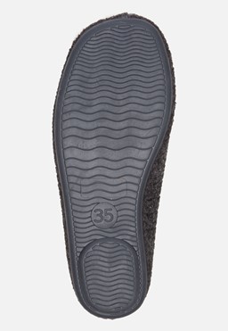 Pantoffels grijs Textiel 270218