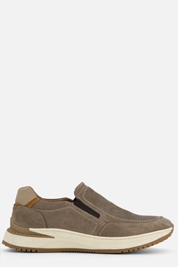 Instappers taupe Nubuck