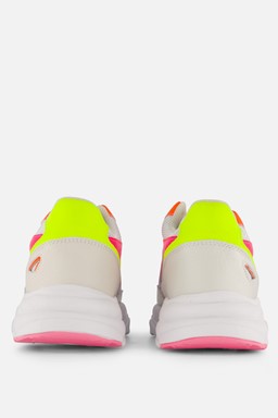 Neon Sneakers wit Synthetisch