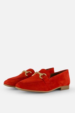 Instappers rood Suede