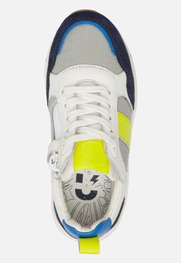 Runner Sneakers blauw Leer