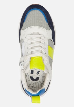 Runner Sneakers blauw Leer