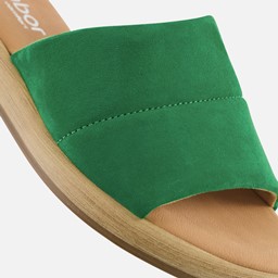 Slippers groen Suede