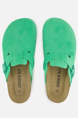 Sandalen groen Suede