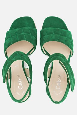 Sandalen groen Suede