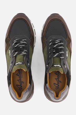 Novecento Sneakers groen Nubuck