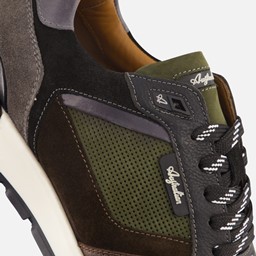 Novecento Sneakers groen Nubuck