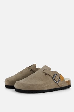 Instappers taupe Suede