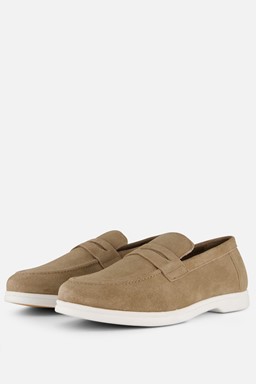 Instappers taupe suede