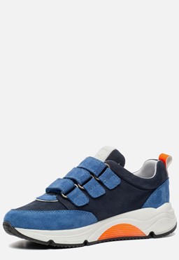 Sneakers Blauw Leer 081502