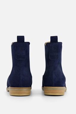 Chelsea boots blauw Leer