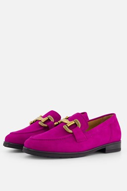 Instappers fuchsia Suede