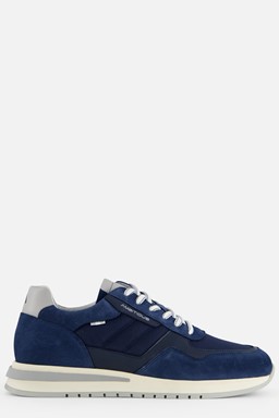 Temple Sneakers blauw Suede