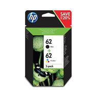 HP Cartridge 62 combipack zwart + kleur