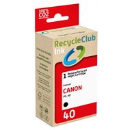 RecycleClub Cartridge compatible met Canon PG-40 Zwart