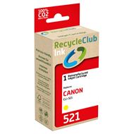 RecycleClub Cartridge compatible met Canon CLI-521 Geel