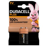 Duracell Plus 100% Alkaline 9V batterij